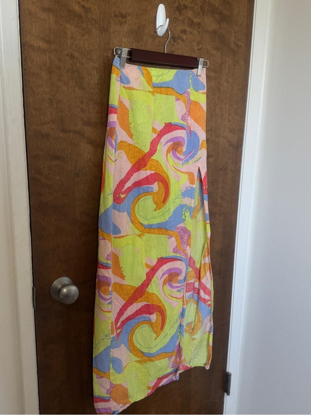 ASOS Multicolor Spilt Maxi Skirt US4